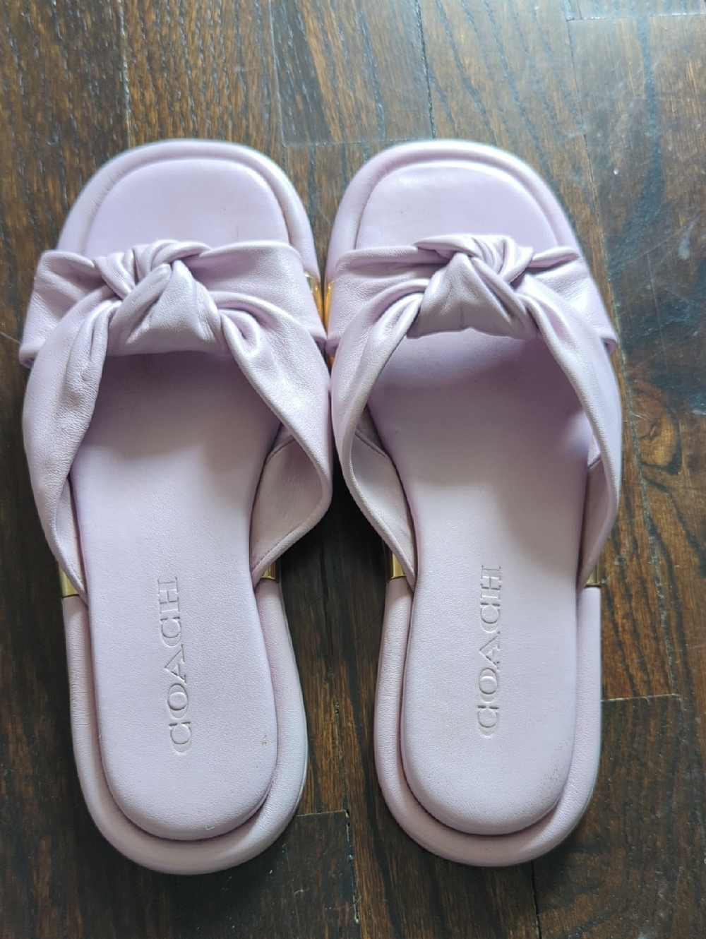 Coach Lilac Brooklyn Slide Sandals Size 6